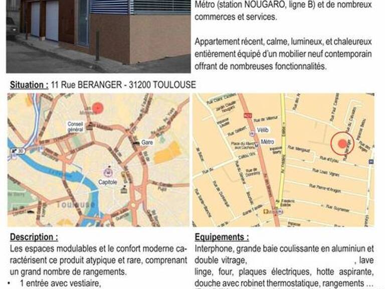 Studio de 28m2 à louer sur Toulouse — photo 1