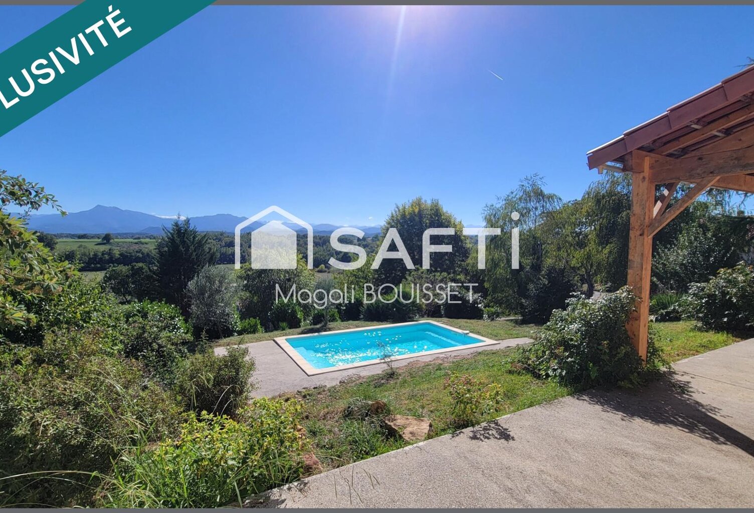 Charmante Maison T6 de 179m², 5 chambres dont une suite parentale, piscine, terrasses, garages, jardin de 3446m². Finitions à prévoir des devis sont disponibles. — photo 1