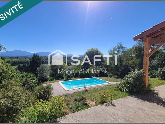 Charmante Maison T6 de 179m², 5 chambres dont une suite parentale, piscine, terrasses, garages, jardin de 3446m². Finitions à prévoir des devis sont disponibles. — photo du bien