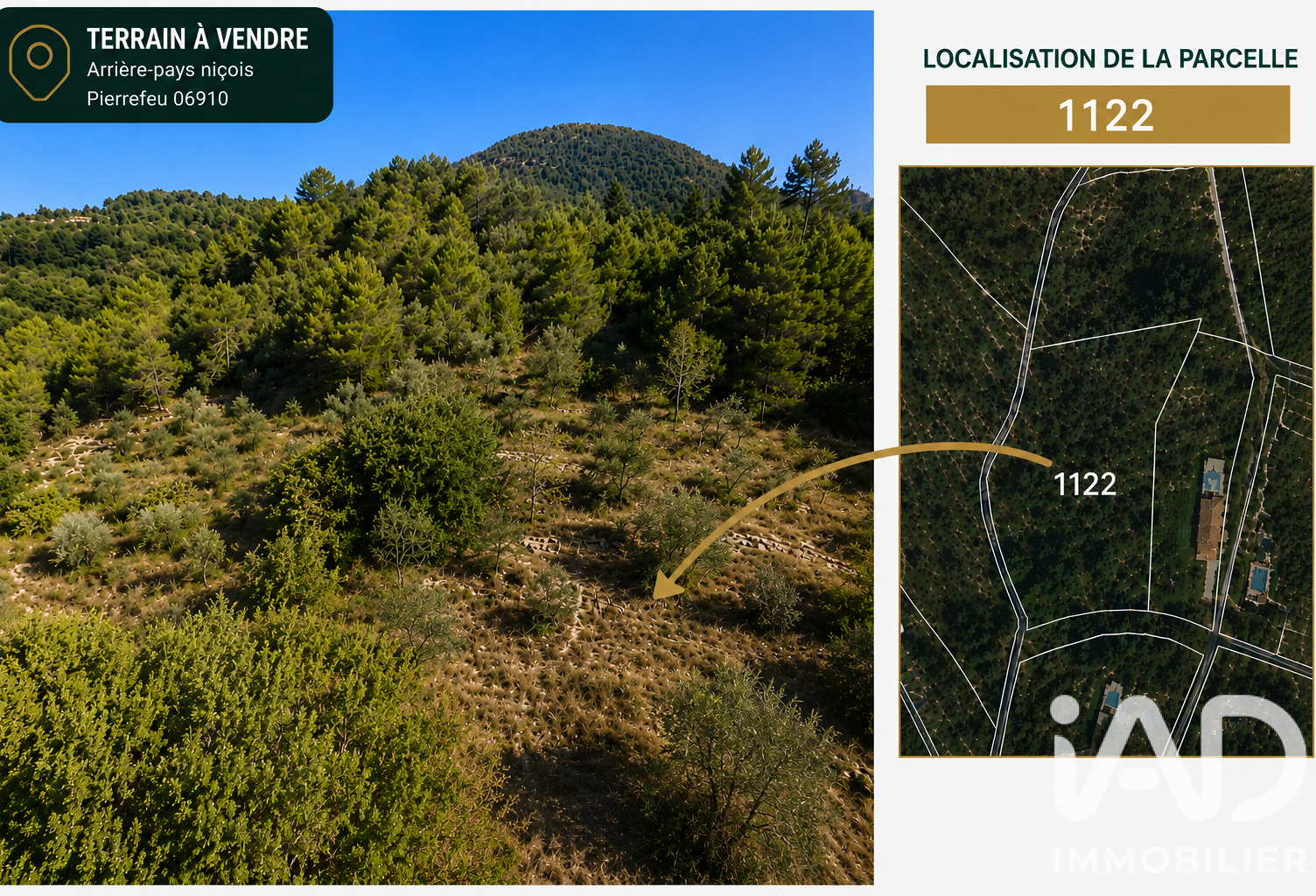 Vente Terrain à bâtir 1 523 m&sup2; — photo 1