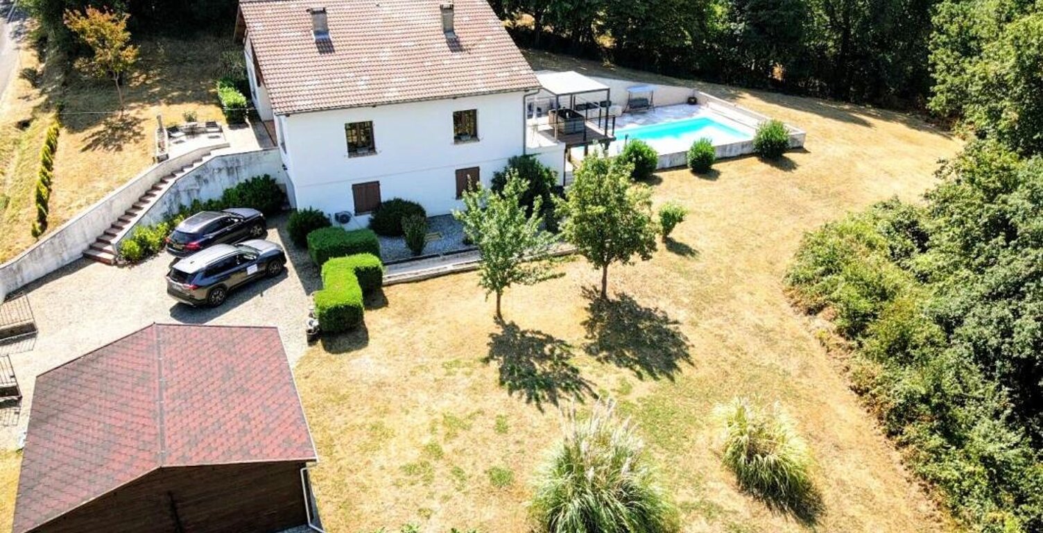 À vendre dans le Gers, secteur de Marciac : maison avec vue imprenable, 4 chambres, superbe piscine, terrasses, garage et possibilité d'aménager une annexe ou un studio. À visiter dès maintenant ! — photo 1