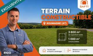 Terrain  3800 m² à vendre à Roumagne (47800)