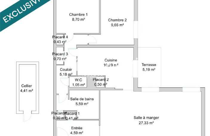 Appartement coup de cœur à Saint-Apollinaire T4, 2 chambres entièrement rénové ! — photo 4