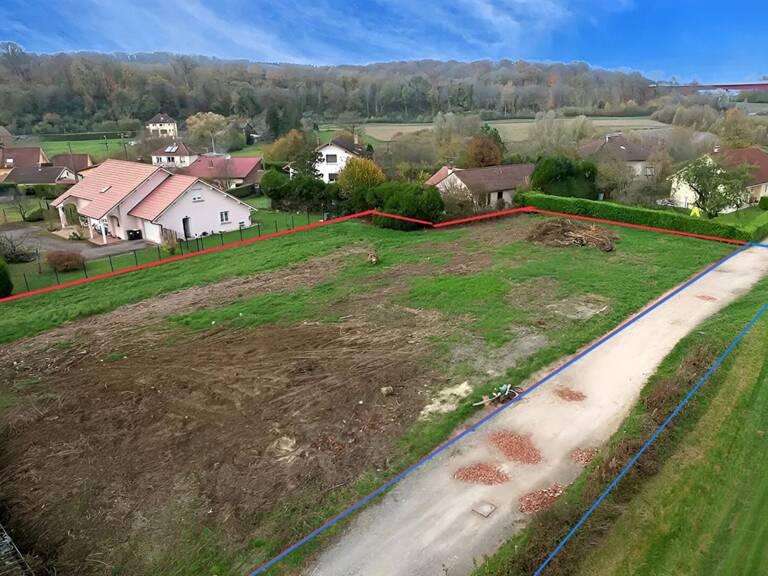 EXCLUSIVITE : à BUSSUREL (Héricourt), 2 Terrains constructibles, 1121 m2 chacun — photo 1