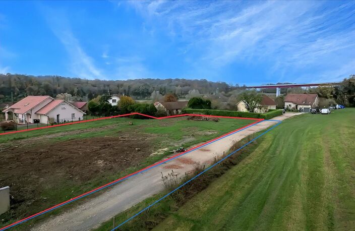 EXCLUSIVITE : à BUSSUREL (Héricourt), 2 Terrains constructibles, 1121 m2 chacun — photo 3