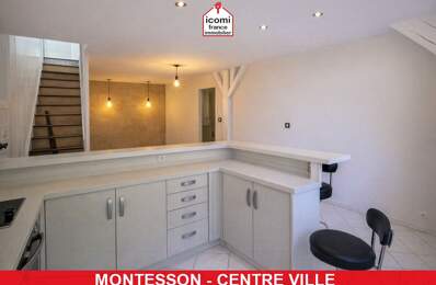 YVELINES - Montesson (78360) - A VENDRE - APPARTEMENT DUPLEX AU 1ER ET COMBLES DE 65 M² - PIECE DE VIE DE 35M - 1/2 COUCHAGES - PARKING - CALME - ESPACES COMMUNS ARBORES - RARE — photo du bien