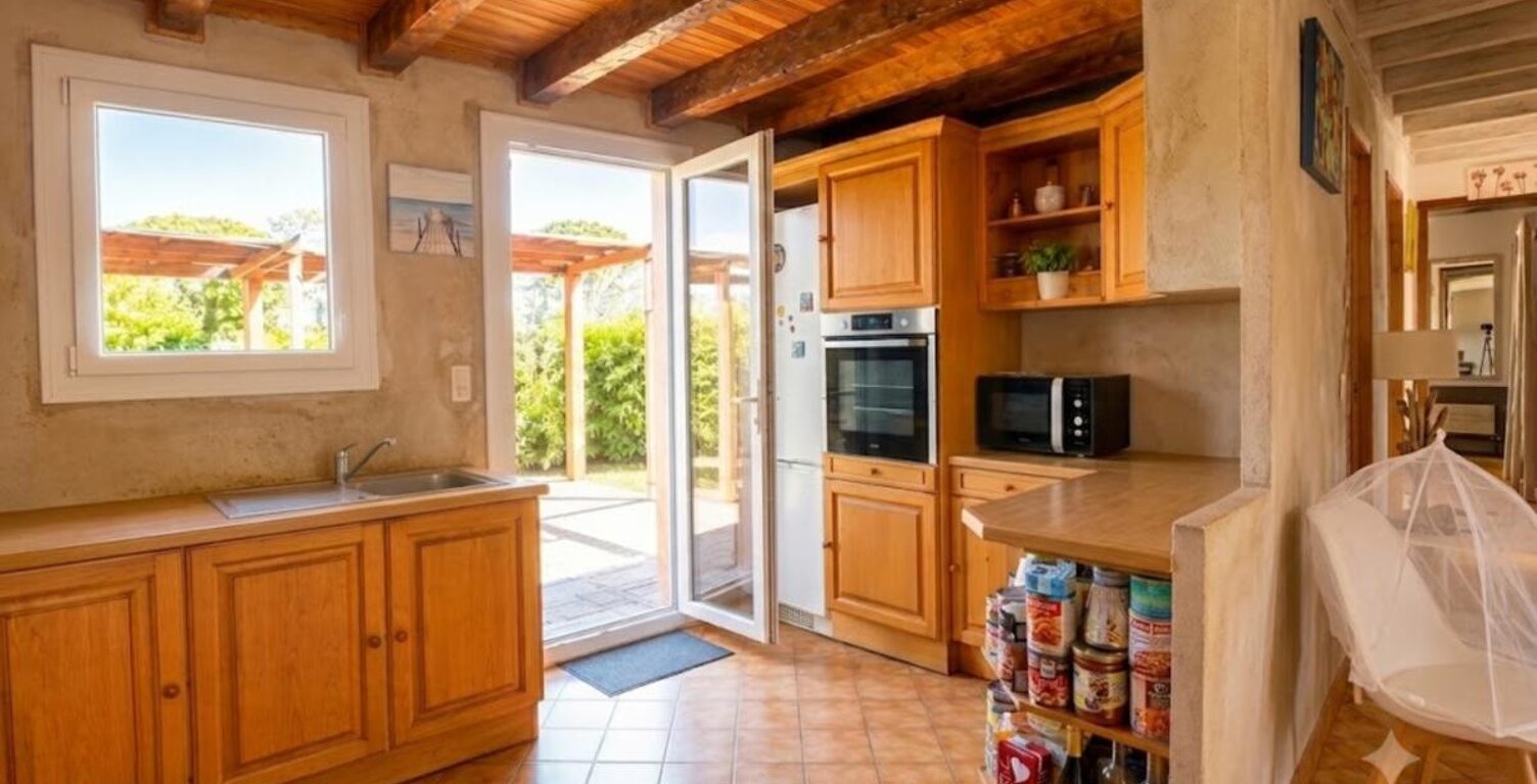 Maison bois type chalet 125 m² sur terrain de 5 110 m² divisible - ONESSE-ETR-LAHARIE — photo 1