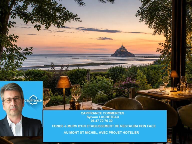 # MURS & FONDS À VENDRE RESTAURANT – SITE TOURISTIQUE D’EXCEPTION  ## Face au Mont-Saint-Michel – — photo 1