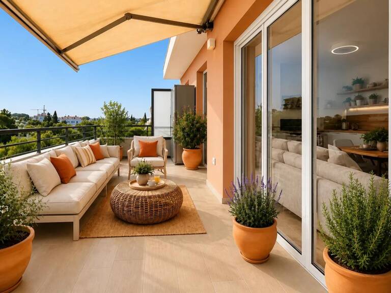 T3 dernier étage, Terrasse, vue Notre-Dame de la Garde, parking, Le Cabot Marseille — photo 1