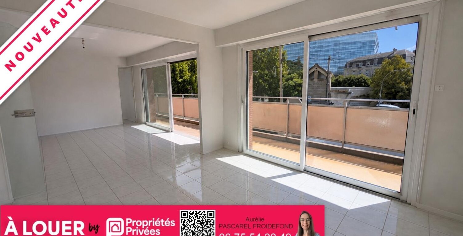 LOCATION : Brive Centre - Proche Hopital  : Apt T3 de 81m² avec SEJOUR DOUBLE+BALCON+ASCENSEUR+PARKING en sous-sol+CAVE+LOCAL VELO — photo 1