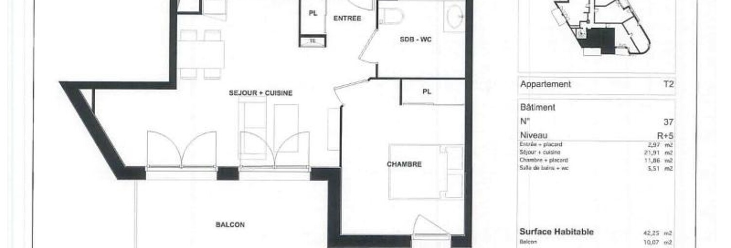 Appartement 2 Pièces 42 m² à louer à Cenon (33150)