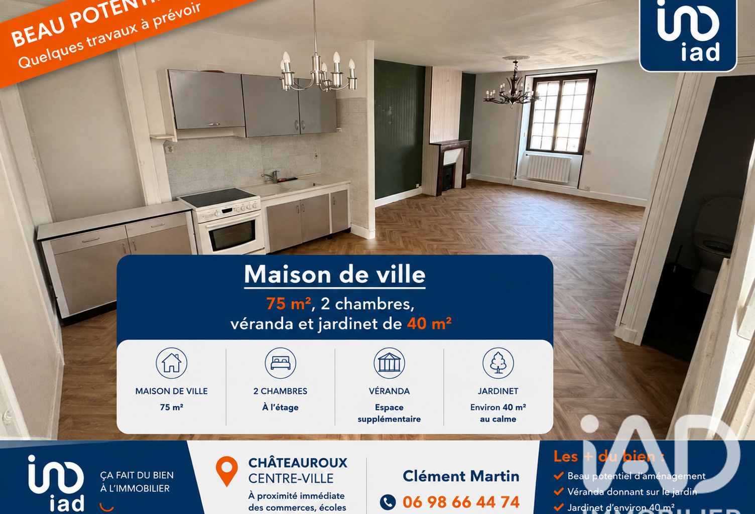 Vente Maison de ville 4 pièces — photo 1