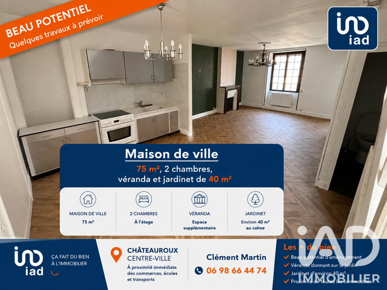 Vente Maison de ville 4 pièces — photo 1