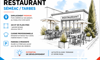 Commerce  225 m² à vendre à Séméac (65600)