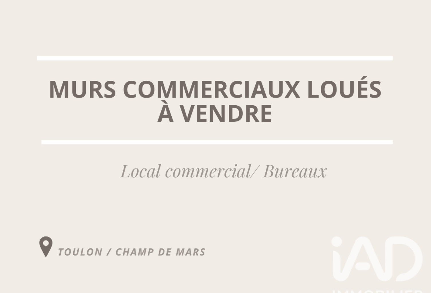 Vente Boutique/Local commercial 755 m&sup2; — photo 1