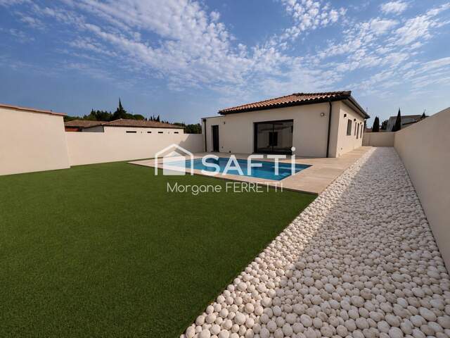 VILLA 95 M² AVEC GARAGE ET PISCINE SUR TERRAIN DE 414 M² — photo du bien