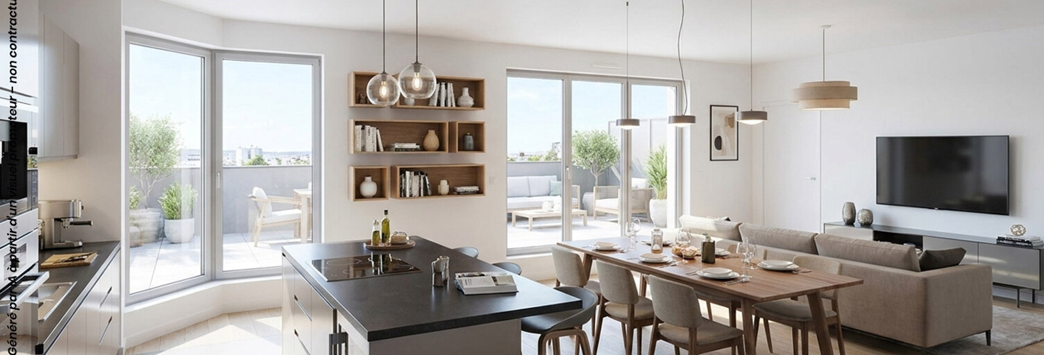 Appartement neuf T1, T2, T3, T4, T5 Pièce 25 à 90 m² à vendre à Dijon (21000)