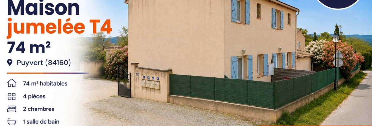Maison 4 Pièces 74 m² à vendre à Puyvert (84160)