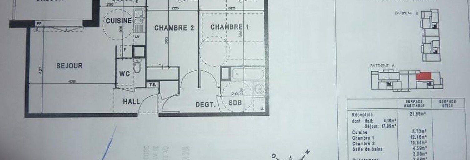 Appartement 3 Pièces 63 m² à louer à Annecy (74000)