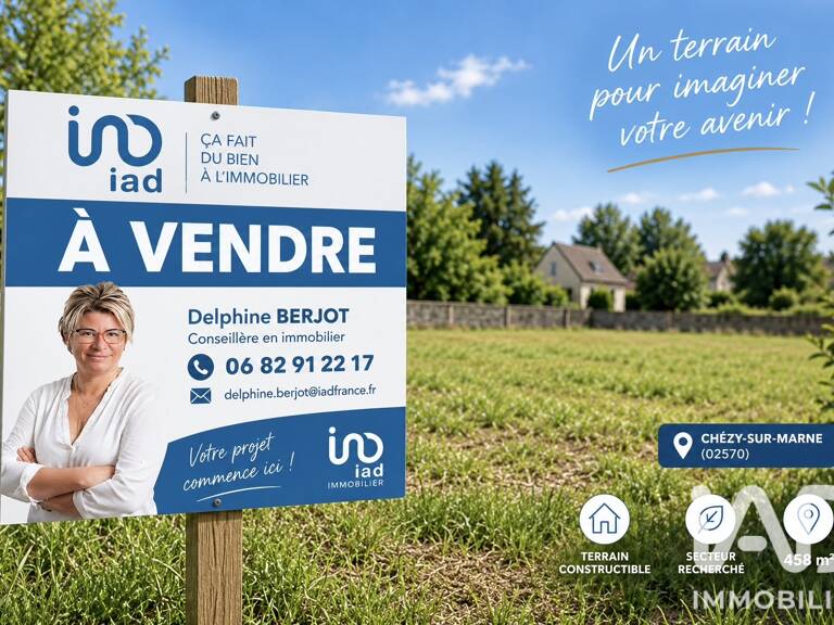 Vente Terrain à bâtir 458 m&sup2; — photo 1