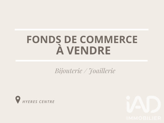 Vente Bijouterie, Horlogerie 50 m&sup2; — photo du bien