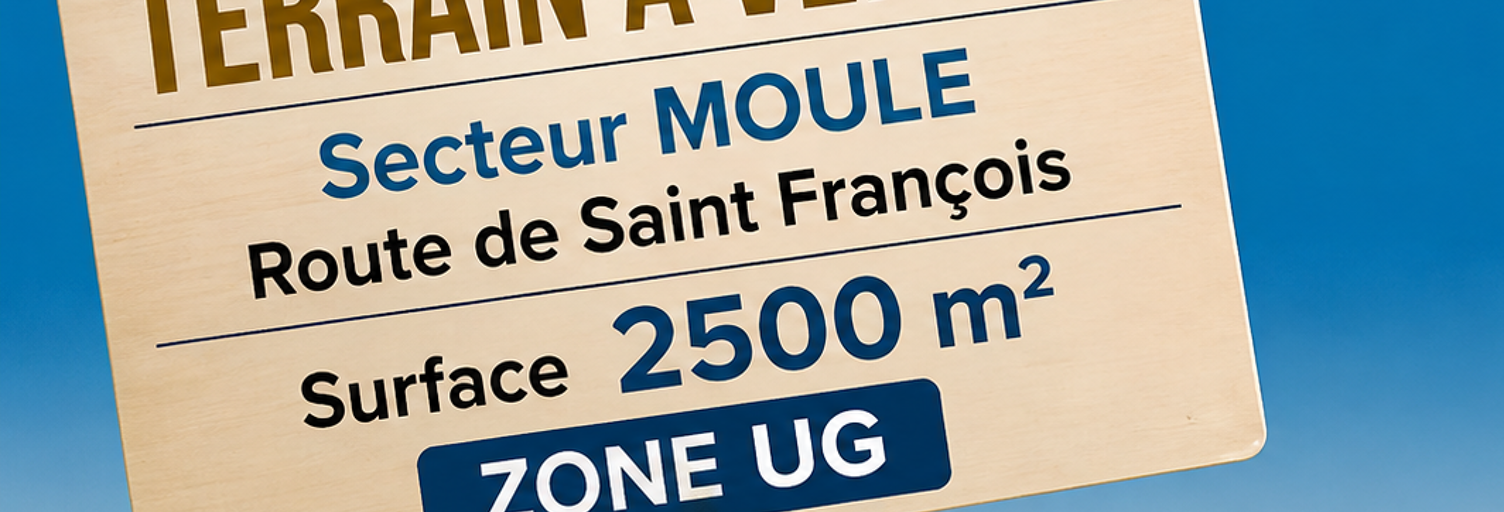 Terrain  2500 m² à vendre à Le Moule (97160)