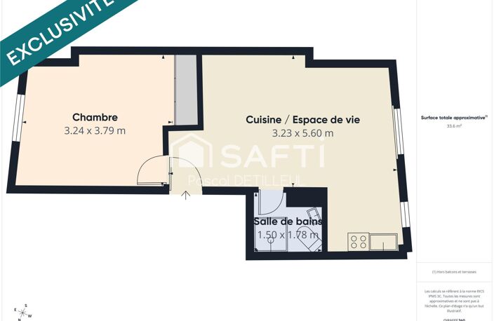 SAINT-CLOUD  Les Côteaux - Appartement 2 pièces 34m2 - Proximité immédiate du T2 - Vendu occupé bail meublé  d'un an en coursun an — photo 2