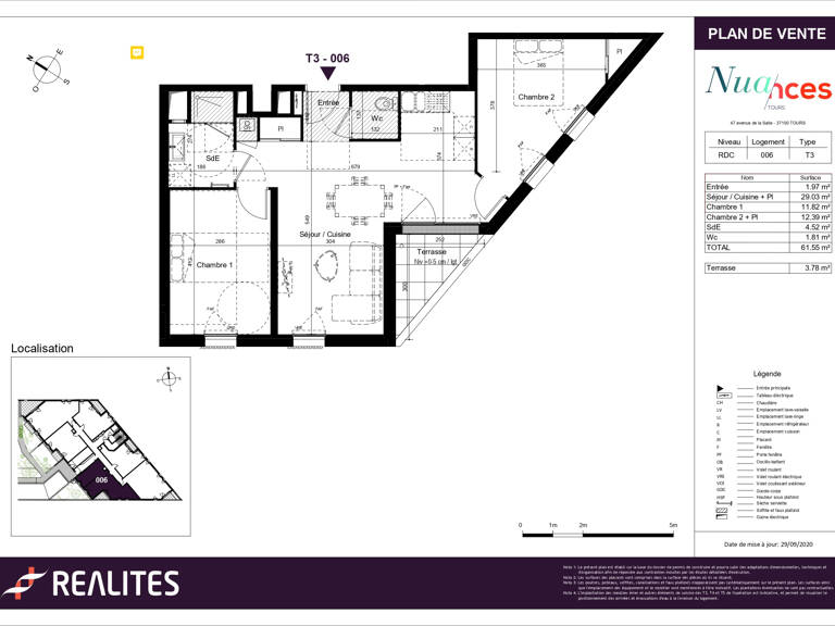 APPARTEMENT 3 PIECES EN REZ-DE-CHAUSSEE TOURS (37100) — photo 1