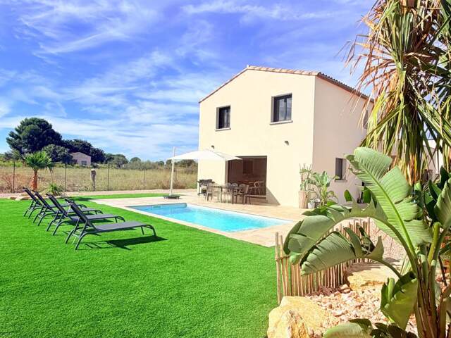   MARSEILLAN – VILLA CONTEMPORAINE NEUVE de 2026 - 4 CHAMBRES, PISCINE & TERRAIN DE PETANQUE - PARCELLE 996 M² — photo du bien