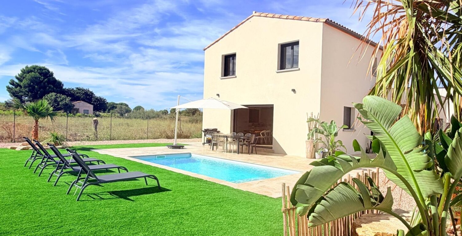   MARSEILLAN – VILLA CONTEMPORAINE NEUVE de 2026 - 4 CHAMBRES, PISCINE & TERRAIN DE PETANQUE - PARCELLE 996 M² — photo 1