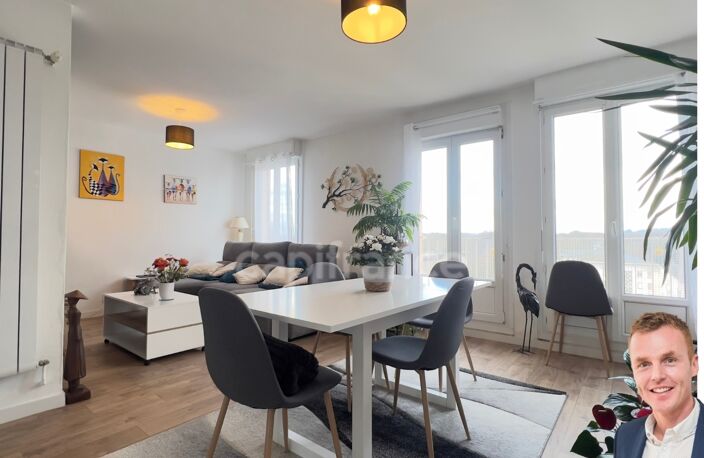 QUIMPER-Sud, rue du Léon (Quartier Prat-Maria), appartement de type T5 modifié en T4 de plus de 83 m² habitable, situé au 7ème étage sur 8 avec ascenseur, une loggia et une cave — photo 2
