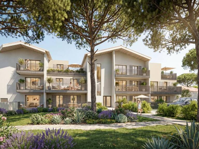 LA FRANQUI (LEUCATE). T3 LUMINEUX AVEC 2 TERRASSES SUD-EST VUE PARC ET PARKING — photo 1