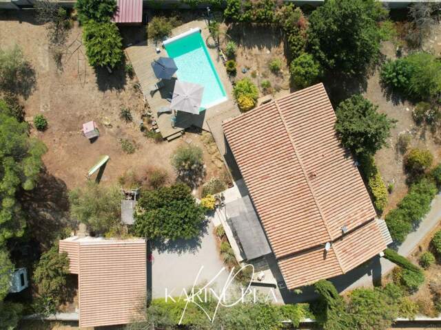 Villa de plain-pied 4 faces avec piscine  -  Terrain constructible et divisible de 2 442 m² -  Sallèles-d'Aude ? Proche Narbonne — photo du bien