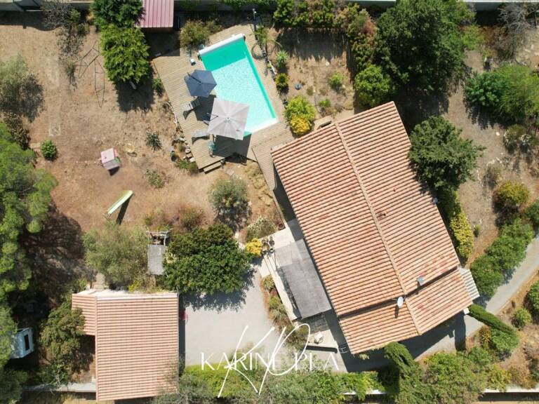 Villa de plain-pied 4 faces avec piscine  -  Terrain constructible et divisible de 2 442 m² -  Sallèles-d'Aude ? Proche Narbonne — photo 1