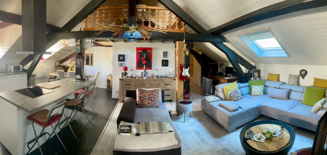 Loft attique, annecy centre 104m² utiles