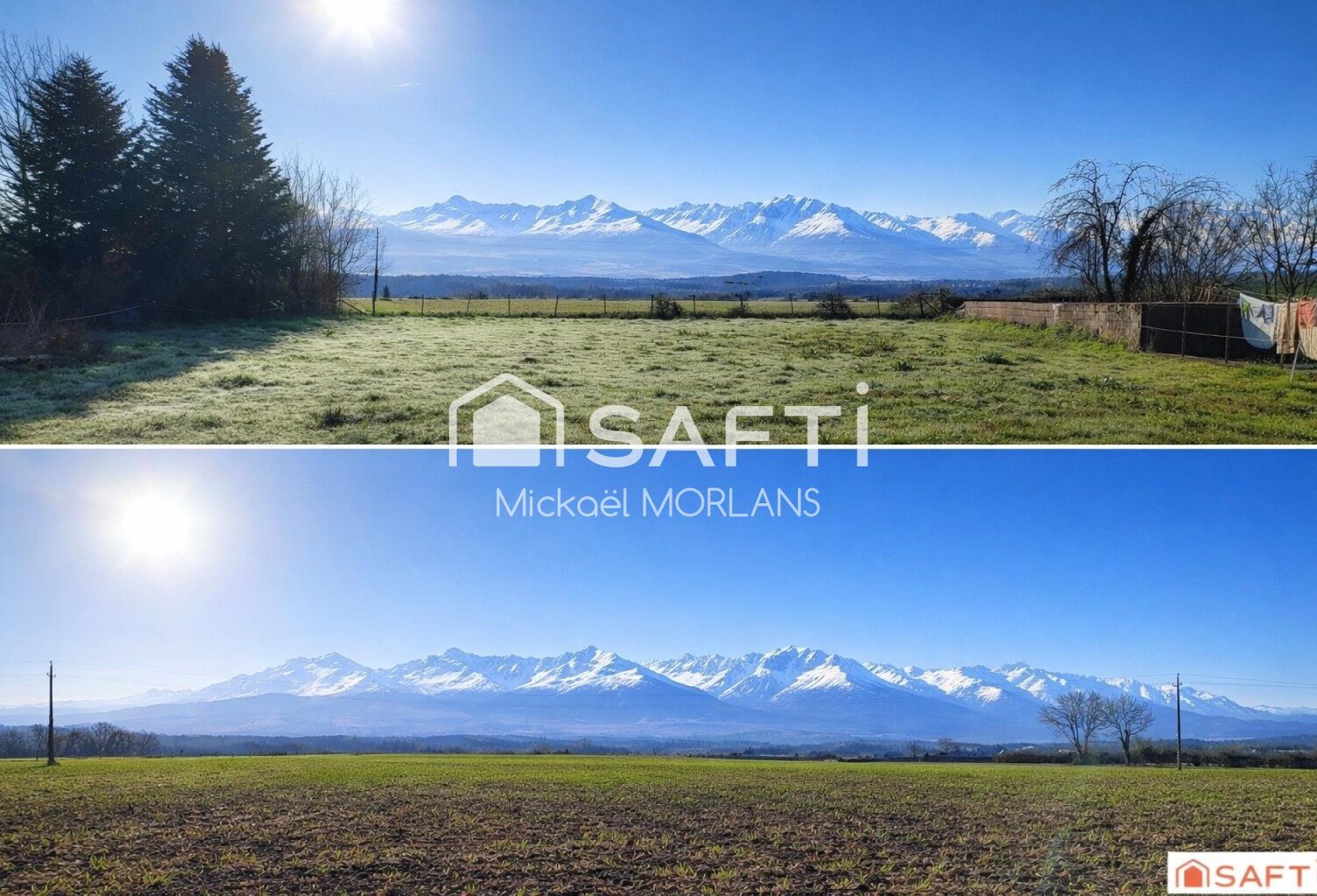 Terrain à bâtir 1480m2 pleine vue Pyrénées — photo 1