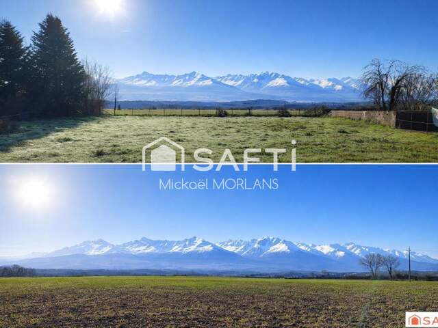 Terrain à bâtir 1480m2 pleine vue Pyrénées — photo du bien