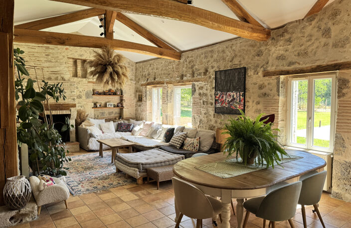 Maison landaise avec piscine — photo 2