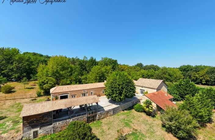 Aux portes de Périgueux – Authentique longère en pierre du XIXᵉ siècle 210 M²- T7 – DPE B – Terrain clos de 1,14 hectare-dépendance 130 M²-garages-SARLIAC-SUR-L'ISLE — photo 3
