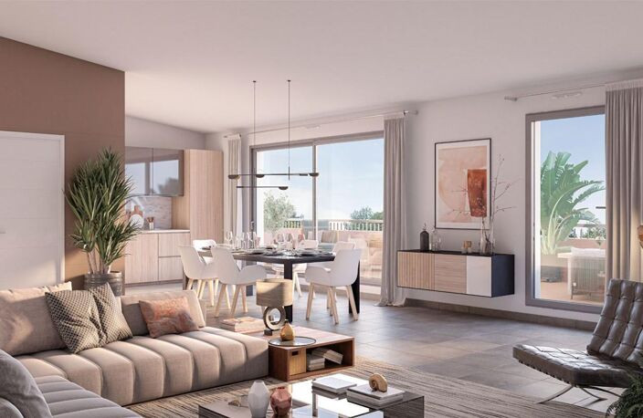 T4 NEUF LIVRE - ST MICHEL -  DERNIER ETAGE 2 TERRASSES - 2 PARKINGS SSOL — photo 5