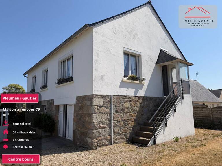 Pleumeur-Gautier ,Maison 3 chambres avec sous-sol total, au coeur du bourg — photo 1