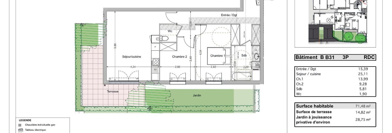 Appartement 3 Pièces 71 m² à louer à Melun (77000)