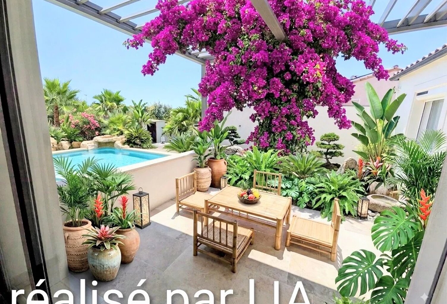 VILLA AVEC PISCINE À LA PALME. 3 CHAMBRES — photo 1