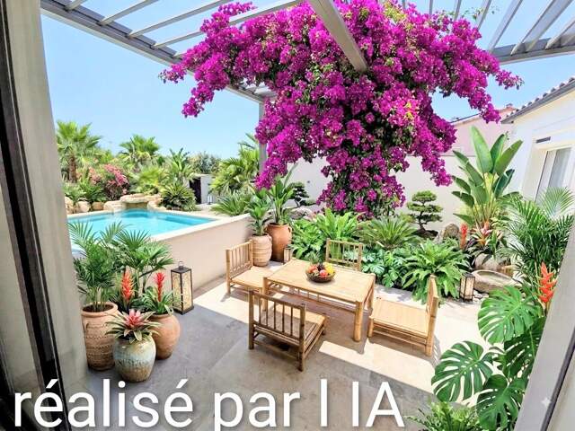 VILLA AVEC PISCINE À LA PALME. 3 CHAMBRES — photo du bien