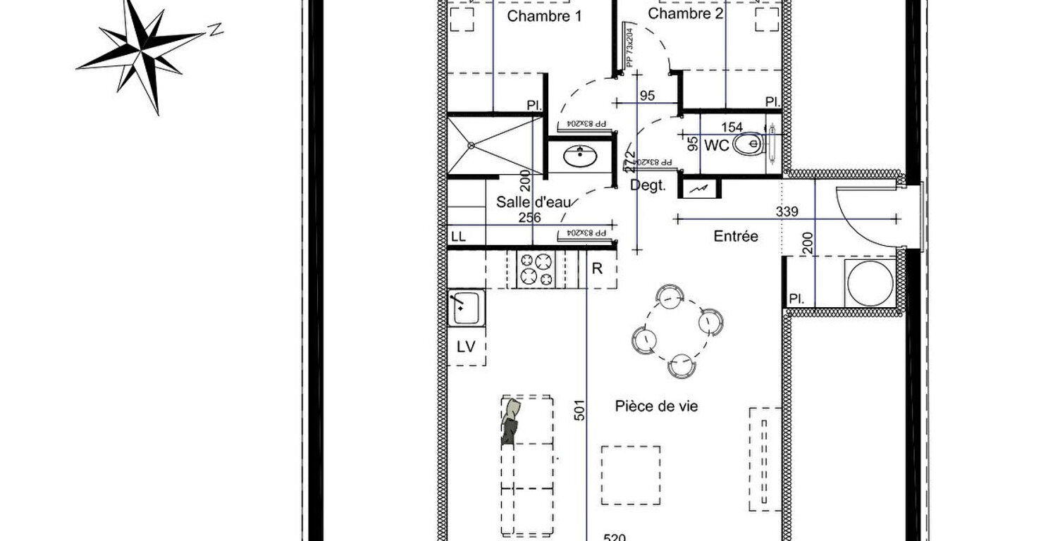 Appartement Proche Argeles Gazost 4 pièce(s) 59.17m² — photo 1