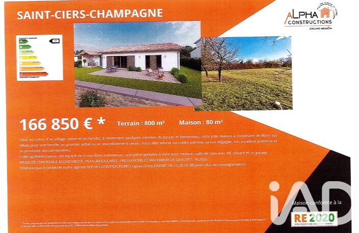 Vente Terrain à bâtir 800 m&sup2; — photo 3