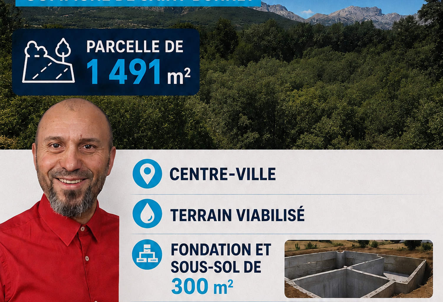 Vente Terrain à bâtir 1 491 m&sup2; — photo 1