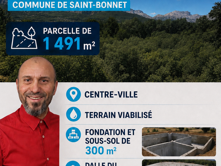 Vente Terrain à bâtir 1 491 m&sup2; — photo 1