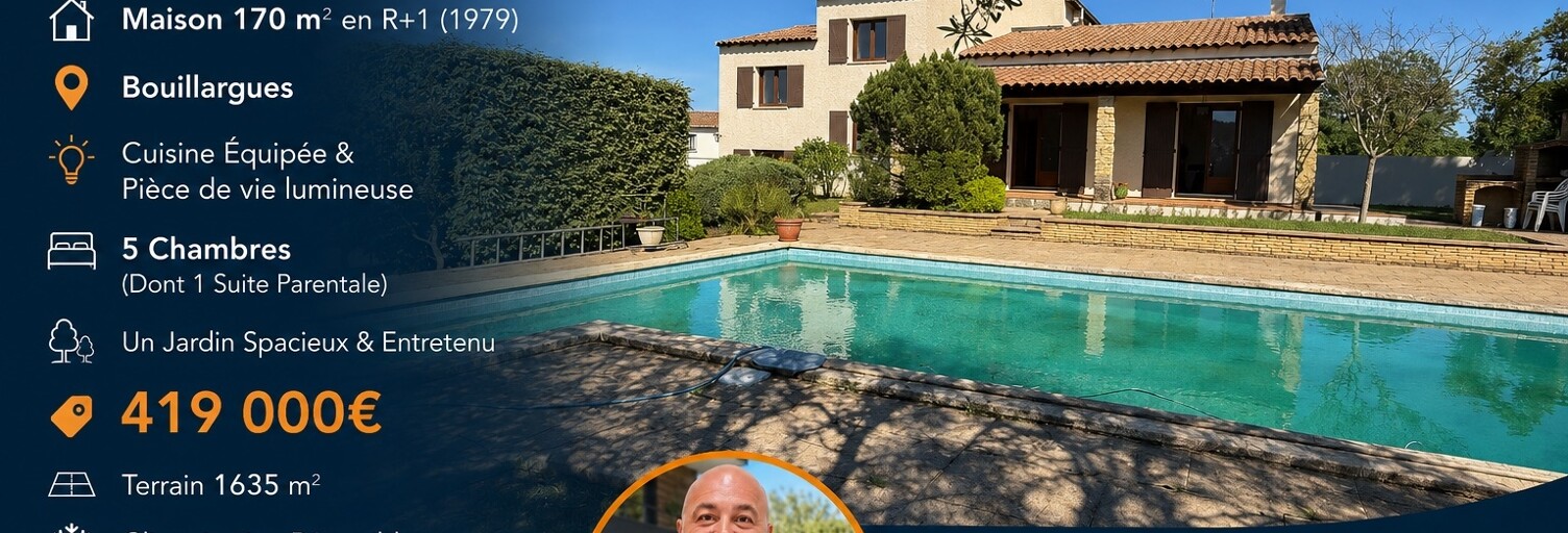 Maison 7 Pièces 170 m² à vendre à Bouillargues (30230)