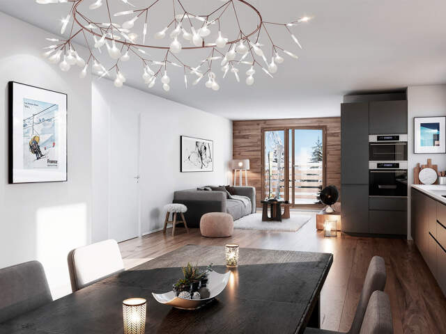 Vars au pieds des pistes - appartement de type 2 avec parking — photo du bien